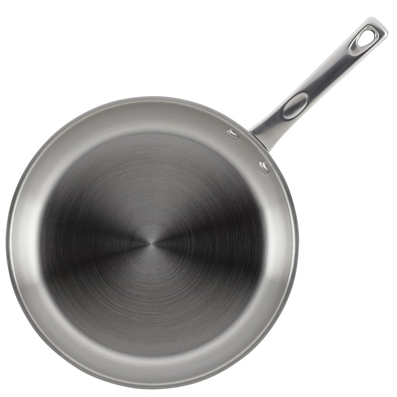 Ayesha Curry Home Collection Stainless Steel Frying Pan / Fry Pan / Skillet - 12.5 Inch, Silver - Image 4